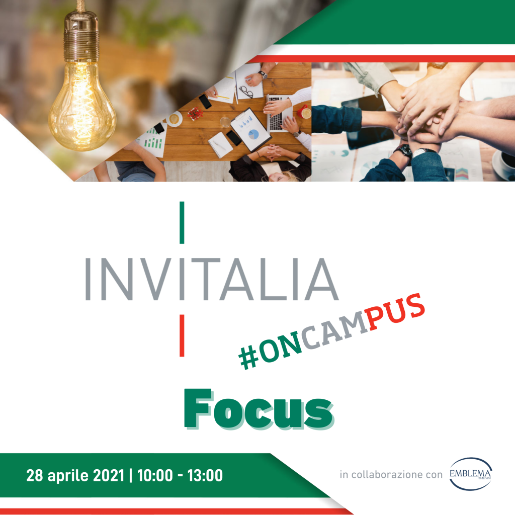 Invitalia #oncampus | Focus